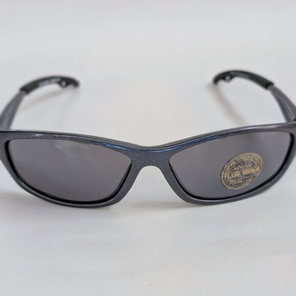 NWT Vintage 90's PC Rectangle Sporty Sunglasses (S. Gray) - Picture 1 of 5